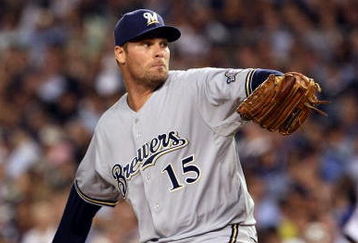 NEW YORK - JULY 15:  National League All-Star starting pitcher Ben Sheets #15 of Milwaukee Brewers pitches in the first inning of the 79th MLB All-Star Game at Yankee Stadium on July 15, 2008 in the Bronx borough of New York City.  (Photo by Nick Laham/Getty Images)
