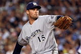 NEW YORK - JULY 15:  National League All-Star starting pitcher Ben Sheets #15 of Milwaukee Brewers pitches in the first inning of the 79th MLB All-Star Game at Yankee Stadium on July 15, 2008 in the Bronx borough of New York City.  (Photo by Nick Laham/Getty Images)