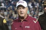 PROVO, UT. - SEPTEMBER 19:  Bobby Bowden, Head Coach of the Florida State Seminoles, walks off the field after the win over The Brigham Young Cougars at La Vell Edwards Stadium on September 19, 2009 in Provo, Utah.  (Photo by Melissa Majchrzak/Getty Images)
