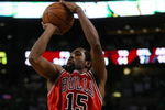 BOSTON - MAY 02:  John Salmons #15 of the Chicago Bulls takes a shot in the second half against the Boston Celtics in Game Seven of the Eastern Conference Quarterfinals during the 2009 NBA Playoffs at TD Banknorth Garden on May 2, 2009 in Boston, Massachusetts. The Celtics defeated the Bulls 109-99. NOTE TO USER: User expressly acknowledges and agrees that, by downloading and or using this photograph, User is consenting to the terms and conditions of the Getty Images License Agreement.  (Photo by Elsa/Getty Images)