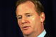 NEW YORK - JULY 27: NFL Commissioner Roger Goodell answers questions from the media after reinstating Michael Vick on a conditional basis on July 27, 2009 at the InterContinental Hotel in New York City. (Photo by Mike Stobe/Getty Images)
