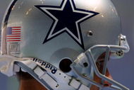 23 Sep 01:  Micah Knorr #4 of the Dallas Cowboys wears the American flag on his helmet during a game against the San Diego Chargers at Texas Stadium in Irving, Texas. Chargers defeat the Cowboys 32-21. DIGITAL IMAGE.  Mandatory Credit: Ronald Martinez/ALLSPORT