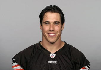 CLEVELAND - 2009:  Brady Quinn of the Cleveland Browns poses for his 2009 NFL headshot at photo day in Cleveland, Ohio. (Photo by NFL Photos)   