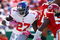 KANSAS CITY, MO - OCTOBER 04:  Running back Brandon Jacobs #27 of the New York Giants carries the ball during the game against the Kansas City Chiefs on October 4, 2009 at Arrowhead Stadium in Kansas City, Missouri.  (Photo by Jamie Squire/Getty Images)