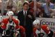 SUNRISE, FL - OCTOBER 16: Head coach John Stevens of the Philadelphia Flyers during a time out late in the third period of the game against the Florida Panthers on October 16, 2009 at the BankAtlantic Center in Sunrise, Florida. The Panthers defeated the Flyers 4-2. (Photo by Joel Auerbach/Getty Images)