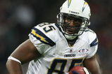 LONDON - OCTOBER 26: Antonio Gates of San Diego Chargers in action during the Bridgestone International Series NFL match between San Diego Chargers and New Orleans Saints at Wembley Stadium on October 26, 2008 in London, England.  (Photo by Nick Laham/Getty Images)