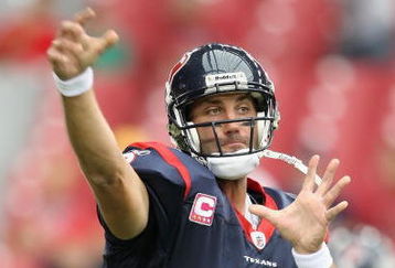 GLENDALE, AZ - OCTOBER 11:  Quarterback Matt Schaub #8 of the Houston Texans warms up before the NFL game against the Arizona Cardinals at the Universtity of Phoenix Stadium on October 11, 2009 in Glendale, Arizona. The Cardinals defeated the Texans 28-21.  (Photo by Christian Petersen/Getty Images)