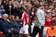 LONDON, ENGLAND - OCTOBER 17: Theo Walcott of Arsenal gets injured and is subsituted during the Barclays Premier League match between Arsenal and Birmingham City at Emirates Stadium on October 17, 2009 in London, England. (Photo by Phil Cole/Getty Images)