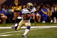 NEW ORLEANS - SEPTEMBER 13:  Reggie Bush #25 of the New Orleans Saints during the game against the Detroit Lions at the Louisiana Superdome on September 13, 2009 in New Orleans, Louisiana.  (Photo by Chris Graythen/Getty Images)
