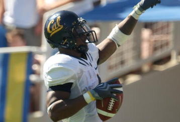 PASADENA, CA - OCTOBER 17:  Running back Jahvid Best #4 of the California Golden Bears celebrates as he scores on a 51 yard touchdown reception against  the UCLA Bruins  on October 17, 2009 at the Rose Bowl in Pasadena, California.  (Photo by Stephen Dunn/Getty Images)