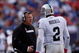 EAST RUTHERFORD, NJ - OCTOBER 11:  Head Coach Tom Cable and JaMarcus Russell #2 of the Oakland Raiders talk in between plays during the game on October 11, 2009 at Giants Stadium in East Rutherford, New Jersey.  (Photo by Jared Wickerham/Getty Images)