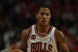 CHICAGO - APRIL 26: Derrick Rose #1 of the Chicago Bulls brings the ball upcourt against the Boston Celtics in Game Four of the Eastern Conference Quarterfinals during the 2009 NBA Playoffs at the United Center on April 26, 2009 in Chicago, Illinois. The Bulls defeated the Celtics 121-118 in double overtime. NOTE TO USER: User expressly acknowledges and agreees that, by downloading and/or using this Photograph, User is consenting to the terms and conditions of the Getty Images License Agreement. (Photo by Jonathan Daniel/Getty Images)