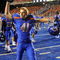 BOISE, ID - SEPTEMBER 3: Joey Paul #41 of the Boise State Broncos taunts Oregon Duck players after LaGarrette Blount #9 (not in photo) of the Oregon Ducks punched a Boise State Broncos player after the Boise State defeated Oregon 19-8 on September 3, 2009 at Bronco Stadium in Boise, Idaho. (Photo by Steve Dykes/Getty Images)