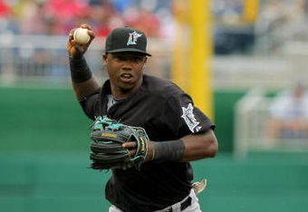 WASHINGTON - AUGUST 06:  Shortstop Hanley Ramirez #2 of the Florida Marlins throws out a runner against the Washington Nationals at Nationals Park on August 6, 2009 in Washington, DC. The Nationals defeated the Marlins 12-8.  (Photo by Doug Pensinger/Getty Images)