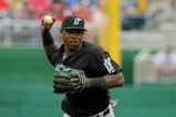 WASHINGTON - AUGUST 06:  Shortstop Hanley Ramirez #2 of the Florida Marlins throws out a runner against the Washington Nationals at Nationals Park on August 6, 2009 in Washington, DC. The Nationals defeated the Marlins 12-8.  (Photo by Doug Pensinger/Getty Images)