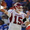 GAINESVILLE, FL - OCTOBER 17: Quarterback Ryan Mallett #15 of the Arkansas Razorbacks sets to pass against the Florida Gators October 17, 2009 at Ben Hill Griffin Stadium in Gainesville, Florida.  (Photo by Al Messerschmidt/Getty Images)