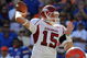 GAINESVILLE, FL - OCTOBER 17: Quarterback Ryan Mallett #15 of the Arkansas Razorbacks sets to pass against the Florida Gators October 17, 2009 at Ben Hill Griffin Stadium in Gainesville, Florida. (Photo by Al Messerschmidt/Getty Images)