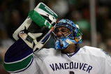 ANAHEIM, CA - MARCH 11:  Goaltender Roberto Luongo #1 of the Vancouver Canucks takes a drink during a break in their NHL game against the Anaheim Ducks at Honda Center on March 11, 2009 in Anaheim, California. The Ducks defeated the Canucks 4-3 in overtime.  (Photo by Victor Decolongon/Getty Images)