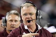 ARLINGTON, TX - OCTOBER 03:  Head coach Mike Sherman of the Texas A&M Aggies at Cowboys Stadium on October 3, 2009 in Arlington, Texas.  (Photo by Ronald Martinez/Getty Images)