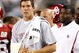 ARLINGTON, TX - SEPTEMBER 05: Quarterback Sam Bradford #14 of the Oklahoma Sooners stands on the sidelines after suffering an injury against the Brigham Young Cougars at Cowboys Stadium on September 5, 2009 in Arlington, Texas. (Photo by Ronald Martinez/Getty Images)
