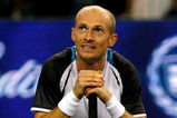 SHANGHAI, CHINA - OCTOBER 18:  Nikolay Daveydenko of Russia watches the instant replay board for determination of match point against Rafael Nadal of Spain after their match during the final on day eight of the 2009 Shanghai ATP Masters 1000 at Qi Zhong Tennis Centre on October 18, 2009 in Shanghai, China. Davydenko won the replay and the match.  (Photo by Matthew Stockman/Getty Images)
