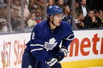 TORONTO - OCTOBER 10:  Luke Schenn #2 of the Toronto Maple Leafs during a NHL game against the Pittsburgh Penguins at the Air Canada Centre on October 10, 2009 in Toronto, Ontario, Canada .  (Photo by Abelimages/Getty Images) 