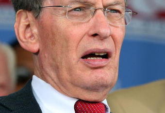 COOPERSTOWN, NY - JULY 26:  MLB commissioner Bud Selig looks on at Clark Sports Center during the 2009  Baseball Hall of Fame induction ceremony on July 26, 2009 in Cooperstown, New York.  (Photo by Jim McIsaac/Getty Images)