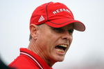 AMES, IA - SEPTEMBER 28:  Head coach Frank Solich of the Nebraska Cornhuskers yells on the sideline during the Big 12 Conference football game against the Iowa State Cyclones on September 28, 2002 at Jack Trice Stadium in Ames, Iowa.  The Cyclones won 36-14.  (Photo by Matthew Stockman/Getty Images)