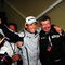 SAO PAULO, BRAZIL - OCTOBER 18:  Jenson Button (L) of Great Britain and Brawn GP is congratulated by Team Principal Ross Brawn (R) after clinching the F1 World Drivers Championship during the Brazilian Formula One Grand Prix at the Interlagos Circuit on October 18, 2009 in Sao Paulo, Brazil.  (Photo by Clive Mason/Getty Images)