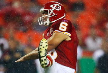 KANSAS CITY, MO - AUGUST 15:  Kicker Ryan Succop #6 of the Kansas City Chiefs kicks a field goal at the end of the first half of the preseason game against the Houston Texans at Arrowhead Stadium on August 15, 2009 in Kansas City, Missouri. (Photo by Dilip Vishwanat/Getty Images)