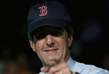 TOLEDO, OH - OCTOBER 28:  Democratic presidential candidate U.S. Senator John Kerry (D-MA) wears a Boston Red Sox hat as he greets supporters during a rally October 28, 2004 in Toledo, Ohio. With five days left in the presidential campaign, Kerry and U.S. President George W. Bush are in a dead heat according to polls.  (Photo by Justin Sullivan/Getty Images)
