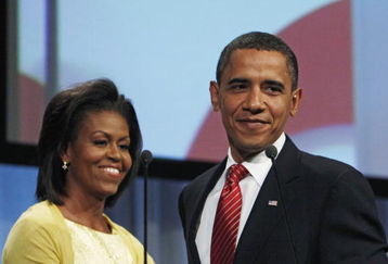 COPENHAGEN, DENMARK - OCTOBER 2: U.S. President Barack Obama is introduced by first lady Michelle Obama before he makes a presentation in support of Chicago as the host city for the 2016 Summer Olympic Games on October 2, 2009 in Copenhagen, Denmark. The 121st session of the International Olympic Committee (IOC) will vote on October 2 on whether Chicago, Tokyo, Rio de Janeiro or Madrid will host the 2016 Olympic Games. (Photo by Charles Dharapak-Pool/Getty Images)
