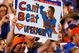 BATON ROUGE, LA - OCTOBER 10:  A fan of the Florida Gators holds up a sign about quarterback Tim Tebow #15 (not pictured) during the game against the Louisiana State University Tigers at Tiger Stadium on October 10, 2009 in Baton Rouge, Louisiana.  (Photo by Kevin C. Cox/Getty Images)