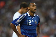PARIS - SEPTEMBER 10: Thierry Henry of France during the FIFA 2010 Group Seven World Cup Qualifying match between France and Serbia at the Stade de France on September 10, 2008 in Paris, France.  (Photo by Michael Steele/Getty Images)