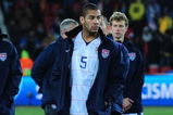 JOHANNESBURG, SOUTH AFRICA - JUNE 28:  Oguchi Onyewu (R) of USA and his team mates show their dejection at the end of the FIFA Confederations Cup Final between USA and Brazil at the Ellis Park Stadium on June 28, 2009 in Johannesburg, South Africa.  (Photo by Laurence Griffiths/Getty Images)