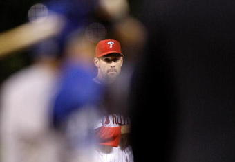 PHILADELPHIA - OCTOBER 18:  Cliff Lee #34 of the Philadelphia Phillies pitches against the Los Angeles Dodgers during Game Three of the NLCS during the 2009 MLB Playoffs at Citizens Bank Park on October 18, 2009 in Philadelphia, Pennsylvania.  (Photo by Pool/Getty Images)