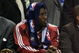 ORLANDO, FL - MAY 30: Ben Wallace #4 of the Cleveland Cavaliers looks on from the bench against the Orlando Magic in Game Six of the Eastern Conference Finals during the 2009 Playoffs at Amway Arena on May 30, 2009 in Orlando, Florida. NOTE TO USER: User expressly acknowledges and agrees that, by downloading and or using this photograph, User is consenting to the terms and conditions of the Getty Images License Agreement  (Photo by Elsa/Getty Images)