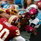 CHARLOTTE, NC - OCTOBER 11:  Steve Smith #89 of the Carolina Panthers has a pass broken up by Carlos Rogers #22 and teammate LaRon Landry #30 of the Washington Redskins at Bank of America Stadium on October 11, 2009 in Charlotte, North Carolina.  (Photo by Streeter Lecka/Getty Images)