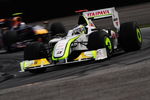 SAO PAULO, BRAZIL - OCTOBER 18:  Jenson Button of Great Britain and Brawn GP drives on his way clinching the F1 World Drivers Championship during the Brazilian Formula One Grand Prix at the Interlagos Circuit on October 18, 2009 in Sao Paulo, Brazil.  (Photo by Clive Mason/Getty Images)