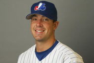 VIERA, FL - FEBRUARY 21:  Josh Karp of the Montreal Expos poses for a portrait during Media Day at Space Coast Stadium on February 21, 2003 in Viera, Florida. (Photo by Rick Stewart/Getty Images)
