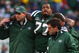 EAST RUTHERFORD, NJ - OCTOBER 18: Kris Jenkins #77 of the New York Jets is helped off the field after being injured in the second quarter against the Buffalo Bills at Giants Stadium in the Meadowlands on October 18, 2009 in East Rutherford, New Jersey. (Photo by Mike Stobe/Getty Images)