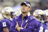 SEATTLE - SEPTEMBER 5:  Head coach Steve Sarkisian of the Washington Huskies looks on prior to the game against the LSU Tigers on September 5, 2009 at Husky Stadium in Seattle, Washington. The LSU Tigers defeated the Washington Huskies 31-23. (Photo by Otto Greule Jr/Getty Images)