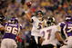 MINNEAPOLIS - OCTOBER 18:  Quarterback Joe Flacco #5 of the Baltimore Ravens delivers a pass against the Minnesota Vikings during NFL action at Hubert H. Humphrey Metrodome on October 18, 2009 in Minneapolis, Minnesota.The Vikings defeated the Ravens 33-31.  (Photo by Doug Pensinger/Getty Images)