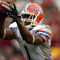 TALLAHASSEE, FL - NOVEMBER 29:  Receiver Percy Harvin #1 of the Florida Gators takes a direct snap and runs for a touchdown  against the Florida State Seminoles at Bobby Bowden Field at Doak Campbell Stadium on November 29, 2008 in Tallahassee, Florida.  The Gators defeated the Seminoles 45-15.  (Photo by Marc Serota/Getty Images)