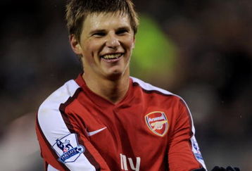 WEST BROMWICH, UNITED KINGDOM - MARCH 03:  Andrei Arshavin of Arsenal celebrates after setting up the second goal for his team during the Barclays Premier League match between West Bromwich Albion and Arsenal at The Hawthorns on March 3, 2009 in Birmingham, England.  (Photo by Shaun Botterill/Getty Images)