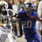 BOISE, ID - SEPTEMBER 3:  Willie Glasper #17 of the Oregon Ducks battles for position with Mitch Burroughs #20 of the Boise State as a pass is thrown in second quarter of the game on September 3, 2009 at Broncos Stadium in Boise, Idaho. Boise State won the game 19-8. (Photo by Steve Dykes/Getty Images)