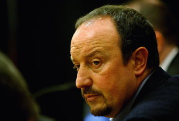LIVERPOOL, ENGLAND - OCTOBER 19:  Liverpool manager Rafael Benitez reflects on a question during a press conference prior to the UEFA Champions League Group E match between Liverpool and Lyon at Anfield on October 19, 2009 in Liverpool, England.  (Photo by Clive Brunskill/Getty Images)