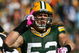 GREEN BAY, WI - OCTOBER 18: Clay Matthews #52 of the Green Bay Packers celebrates a sack against the Detroit Lions at Lambeau Field on October 18, 2009 in Green Bay, Wisconsin. The Packers defeated the Lions 26-0. (Photo by Jonathan Daniel/Getty Images)