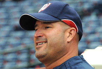 ATLANTA - APRIL 11: Manager Manny Acta #14 of  the Washington Nationals watches batting practice before play against the Atlanta Braves on April 11, 2009 at Turner Field in Atlanta, Georgia.  (Photo by Al Messerschmidt/Getty Images) 