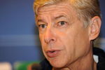 AMSTERDAM, NETHERLANDS - OCTOBER 19:  Arsene Wenger, manager of Arsenal, talks to the media during a press conference at the Sheraton Amsterdam Airport Hotel on October 19, 2009 in Amsterdam, Netherlands.  (Photo by Michael Regan/Getty Images)